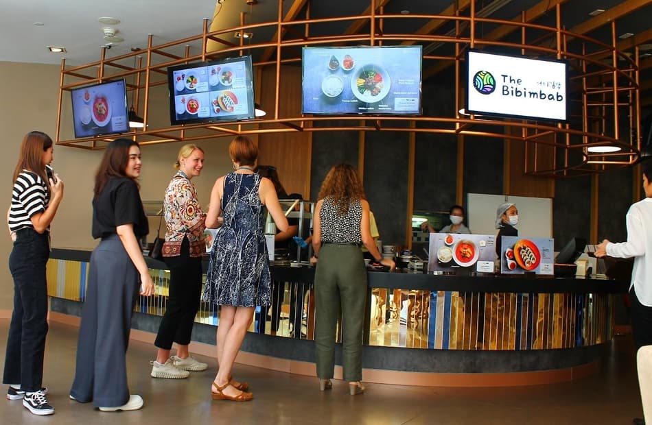 The Bibimbab counter inside United Nations ESCAP